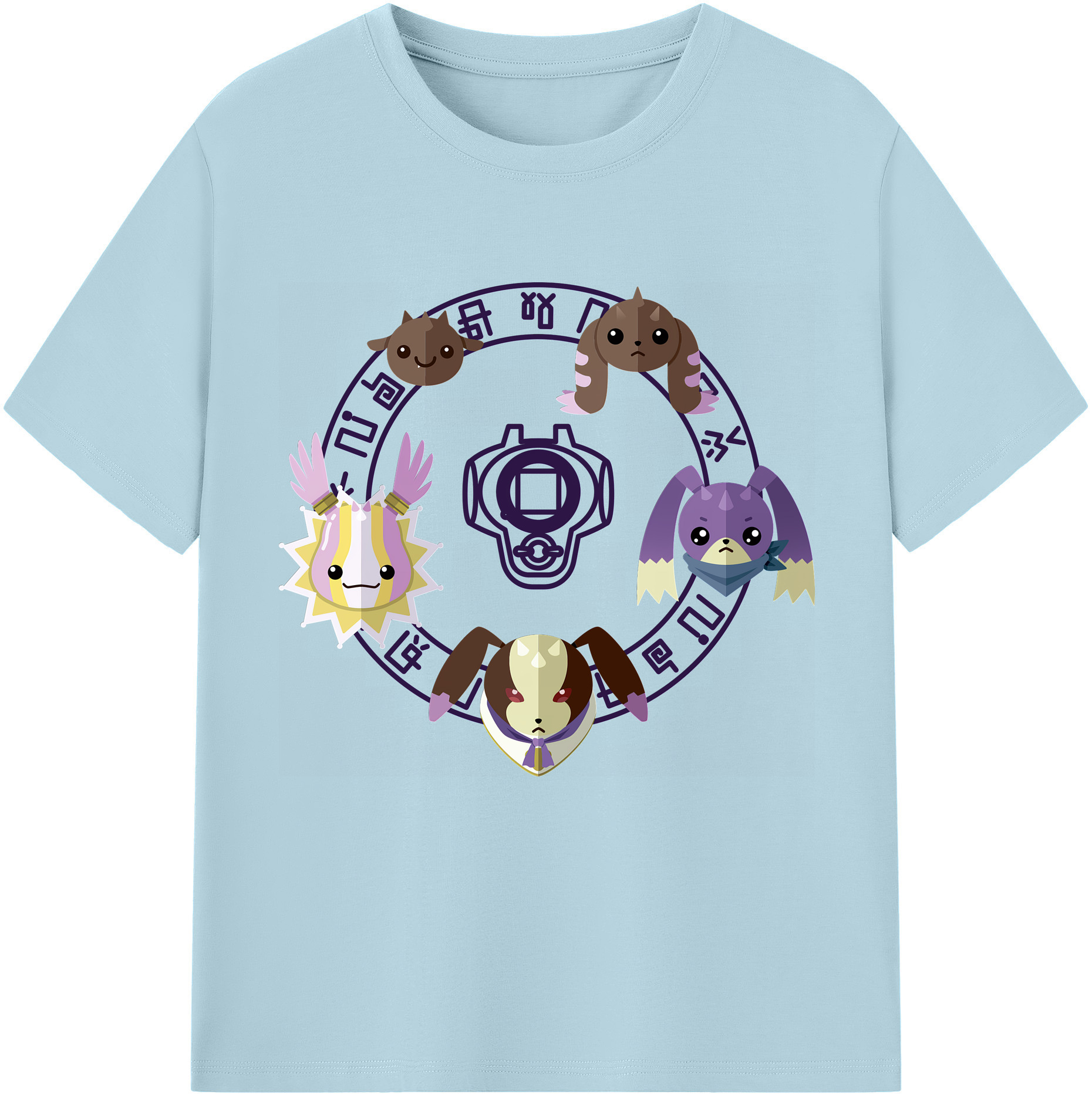 （画像用） Digimon デジタルモンスター/デジモン 綿100％半袖Tシャツ（フロントプリント）